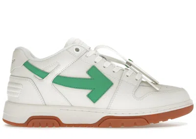 Pre-owned Off-white Men's Off Out Of Office Ooo Low Tops Sneakers In White/bright Green/brick Red