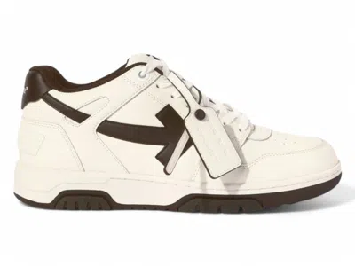 Pre-owned Off-white Men's Off Out Of Office Ooo Low Tops Sneakers In White/brown In Multi