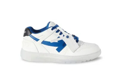 Pre-owned Off-white Men's Off Out Of Office Ooo Low Tops Sneakers In White/navy Blue In Multi