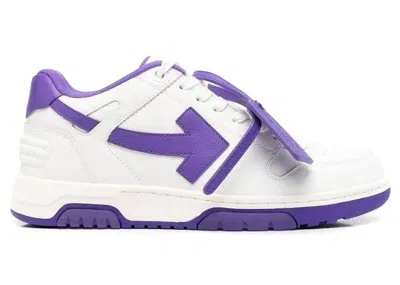 Pre-owned Off-white Men's Off Out Of Office "ooo" Low Tops Sneakers In White/purple In Multi