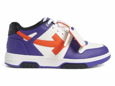 Pre-owned Off-white Men's Off Out Of Office Ooo Low Tops Sneakers In White/purple/orange In Multi