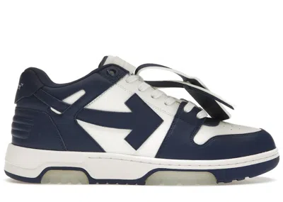 Pre-owned Off-white Men's Off Out Of Office Ooo Low Tops Sneakers In White/royal Blue