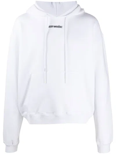 Pre-owned Off-white Men's Off Oversize Fit Marker Arrows Hoodie In White/blue