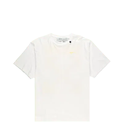 Pre-owned Off-white Men's Off Oversized Acrylic Arrows Short Sleeve T-shirt In White/yellow