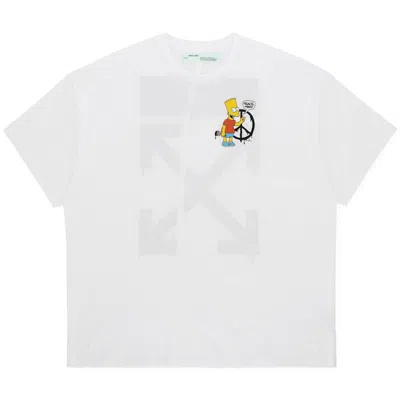 Pre-owned Off-white Men's Off Oversized Bart T-shirt In White