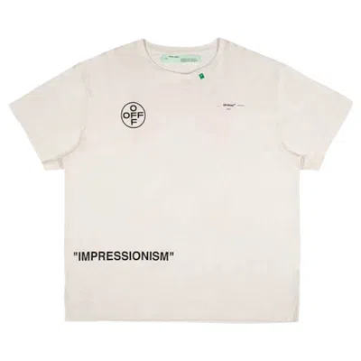 Pre-owned Off-white Men's Off Oversized Diag Stencil T-shirt In White