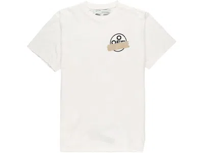 Pre-owned Off-white Men's Off Oversized Fit Tape Arrows T-shirt In White