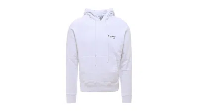 Pre-owned Off-white Men's Off Ow Logo Slim Fit Hoodie In White