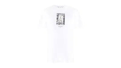 Pre-owned Off-white Men's Off Paint Mirror Logo Slim Fit T-shirt In White