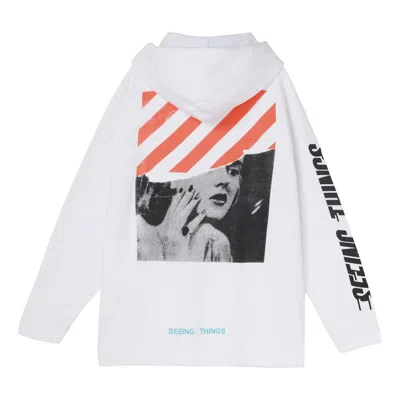 Pre-owned Off-white Men's Off Photocopy Over Hoodie In White