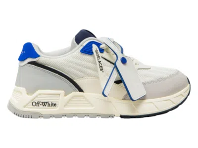 Pre-owned Off-white Men's Off Runner A Sneakers In White/grey/blue