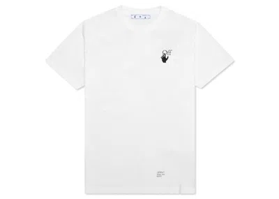 Pre-owned Off-white Men's Off Slim Fit Caravaggio Saint Jerome Writing Arrows T-shirt In White