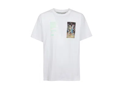 Pre-owned Off-white Men's Off Slim Fit Pascal Painting T-shirt In White