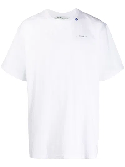 Pre-owned Off-white Men's Off Slim Fit Unfinished T-shirt In White/silver In Multi