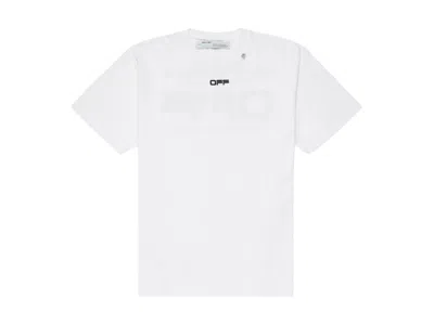 Pre-owned Off-white Men's Off Slim Fit Wavy Line T-shirt In White/black In Multi
