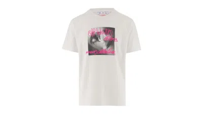 Pre-owned Off-white Men's Off Tornado Type Slim Fit T-shirt In White