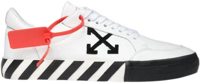 Pre-owned Off-white Men's Off Vulc Low Black Ss20 Sneakers In White
