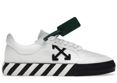 Pre-owned Off-white Men's Off Vulc Low Canvas Ss22 Sneakers In White/black In Multi