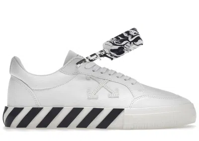 Pre-owned Off-white Men's Off Vulc Low Double Fw 20 Sneakers In White