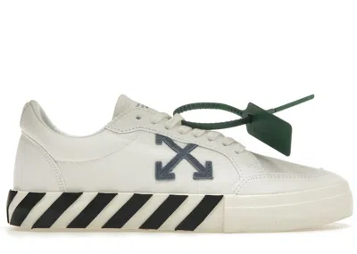 Pre-owned Off-white Men's Off Vulc Low (fw22) Sneakers In White/navy Blue