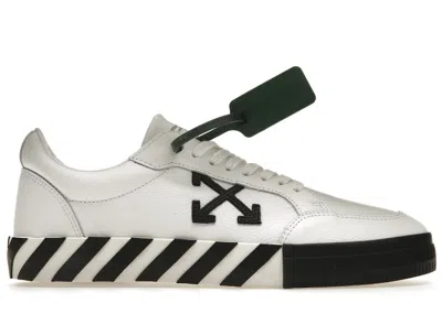 Pre-owned Off-white Men's Off Vulc Low Leather Ss22 Sneakers In White/black