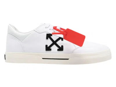 Pre-owned Off-white Men's Off Vulc Low Red Sneakers In White/black