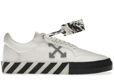 Pre-owned Off-white Men's Off Vulc Low Sneakers In White/grey/black