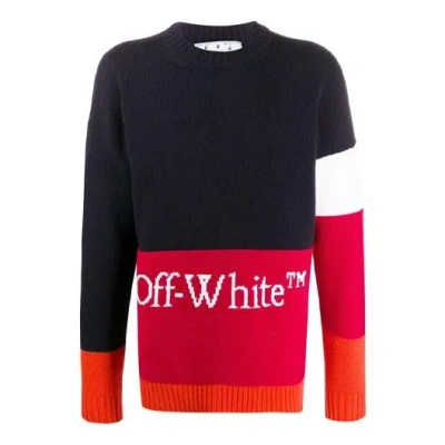 Off-white Men's  Alphabet Logo Knit In Black