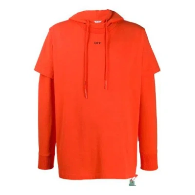 Off-white Men's  Arrow Logo Orange Red