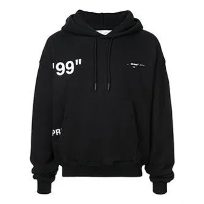 Off-white Men's  Back Printing Loose Black