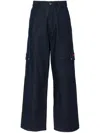 Off-white Belt-loop Casual Pants In Black