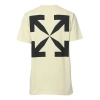 Off-white Men's  C/o Virgil Abloh Arrow Short Sleeve Version Creamy White T-shirt In Neutral