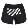 Off-white Men's  Co Virgil Abloh Rubber Strap Mesh Casual Shorts Black