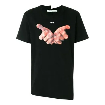 Off-white Men's  C/o Virgil Abloh Short Sleeve Black T-shirt