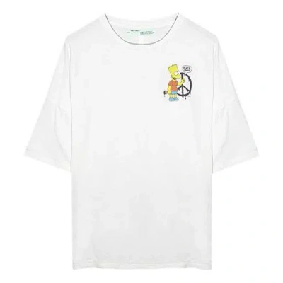 Off-white Men's  C/o Virgilabloh Simpson Arrow Short Sleeve White T-shirt