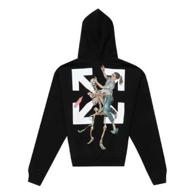 Off-white Men's  Cotton Arrow Printing Black