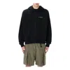 Off-white Off White Off White Knitted Hoodie In Black