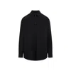 Off-white Off White Emb Cotton Shirt Men In Black