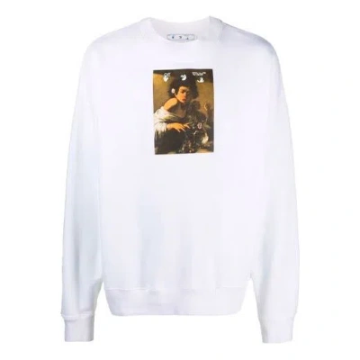 Off-white Men's  Fw21 Caravaggio Printing Loose Fit White