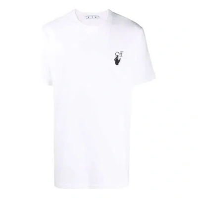 OFF-WHITE MEN'S OFF-WHITE FW21 CARAVAGGIO PRINTING SHORT SLEEVE WHITE T-SHIRT