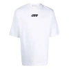 Off-white Men's  Fw21 Logo Round Neck Short Sleeve Loose Fit White T-shirt In White