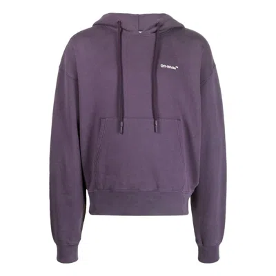 Off-white Men's  Fw22 Character Pattern Slogan Printing Purple