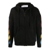 Off-white Men's  Pattern Hooded Jacket Black