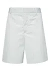 Off-white Chino Cotton Shorts In Light Blue