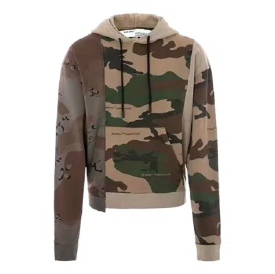 Off-white Men's  Splicing Long Sleeves Camouflage In Multi