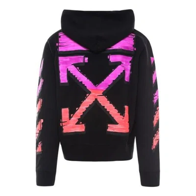Off-white Men's  Ss21 Logo Printing Long Sleeves Loose Fit 'black Fuchsia'