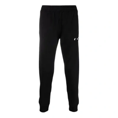 Off-white Men's  Ss21 Solid Color Logo Sports Pants/trousers/joggers Black