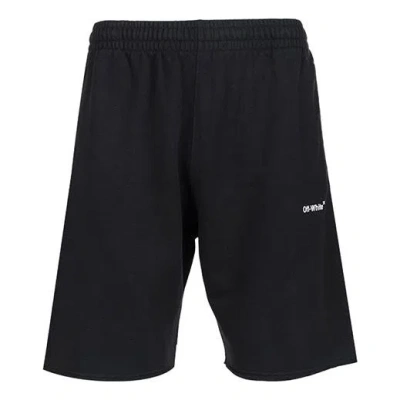 Off-white Men's  Ss22 Logo Printing Sports Shorts Version Black