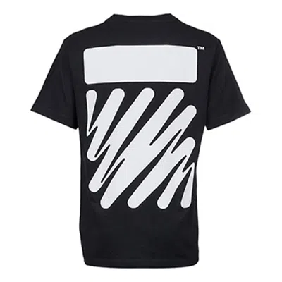 Off-white Men's  Ss22 Solid Color Cotton Printing Short Sleeve Black T-shirt