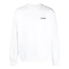 Off-white Off- Brushed Cotton Arrow Embroide Men's Sweatshirt In White